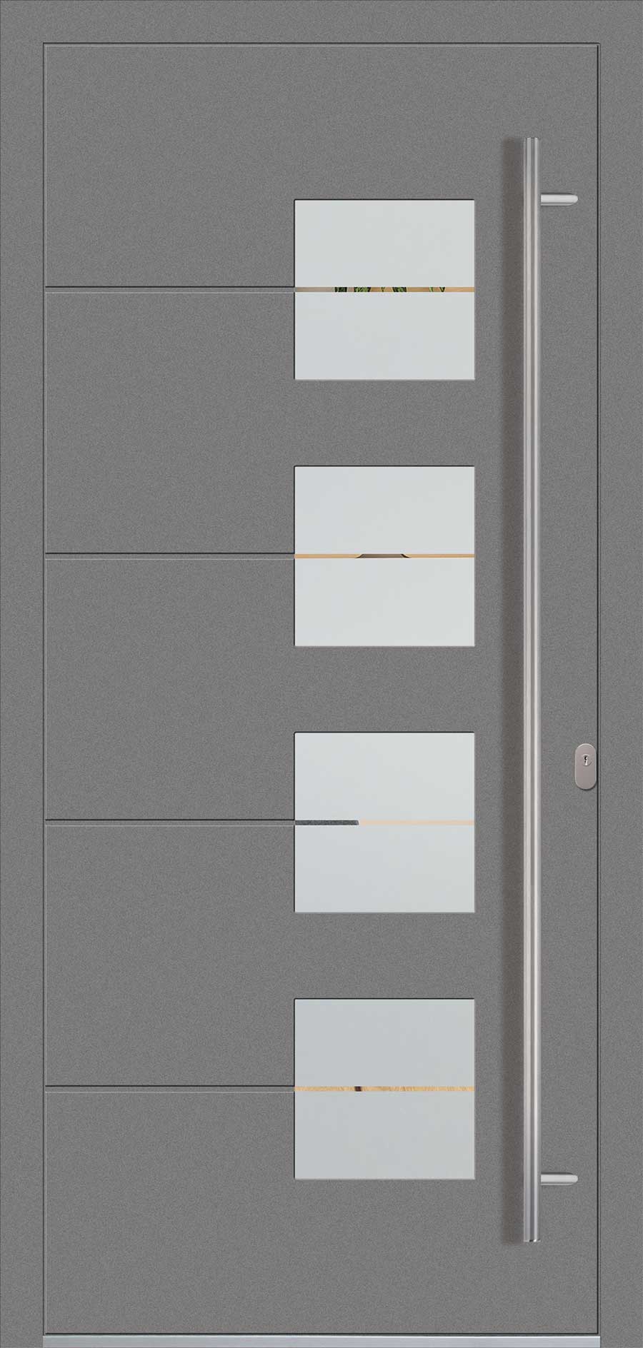 Panel uși intrare Aluminiu Gama Modern - model QF-AL-18 BUCHAREST