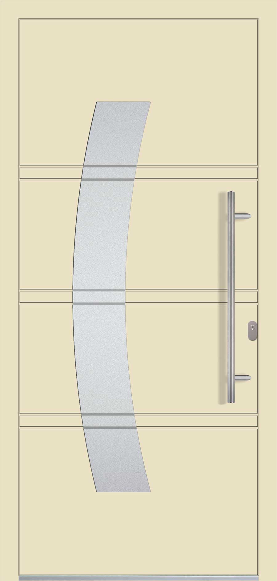 Panel uși intrare Aluminiu Gama Modern - model QF-AL-21 SANTORINI